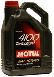 Купить моторное масло Motul 4100 Turbolight Полусинтетическое | Артикул 100355