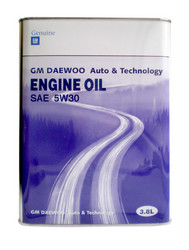 Купить моторное масло General motors DAEWOO ENG INE OIL SAE 5W30 Синтетическое | Артикул 93744588