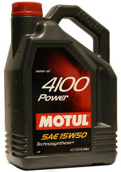 Купить моторное масло Motul 4100 Power Полусинтетическое | Артикул 100271