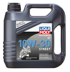 Купить моторное масло Liqui moly для 4-тактных Мотоциклов Racing 4T SAE 10W-30 Hc-синтетическое | Артикул 1688