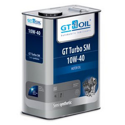 Купить моторное масло Gt oil GT Turbo SM SAE 10W-40 (4л) Полусинтетическое | Артикул 8809059407028