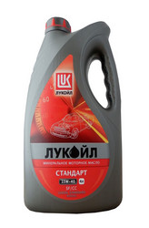 Купить моторное масло Lukoil Лукойл Стандарт 15W-40, 4л Минеральное | Артикул 19435