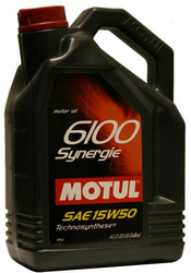 Купить моторное масло Motul 6100 Synergie Полусинтетическое | Артикул 100327