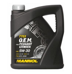 Купить моторное масло Mannol O.E.M. for Peugeot Citroen 5W-30 Синтетическое | Артикул 4036021401461