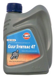 Купить моторное масло Gulf Syntrac 4T 10W-40 Синтетическое | Артикул 8717154953213