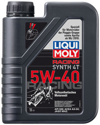 Купить моторное масло Liqui moly для 4-тактных Мотоциклов Racing Synth 4T SAE 5W-40 Синтетическое | Артикул 2592