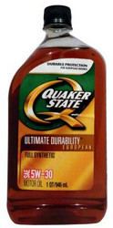 Купить моторное масло Quaker state Ultimate Durability European Full Synthetic SAE 5W-30 Motor Oil Синтетическое | Артикул 073102040557