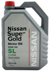 Купить моторное масло Nissan Super Gold 20W50 SL Минеральное | Артикул KLAL620504