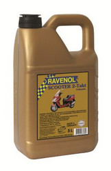 Купить моторное масло Ravenol Scooter 2-Takt Full Synth, 5л | Артикул 4014835637856