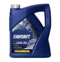 Купить моторное масло Mannol Favorit SAE 15W/50 Полусинтетическое | Артикул 4036021505404