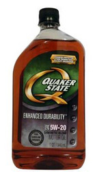 Купить моторное масло Quaker state Enhanced Durability SAE 5W-20 Synthetic Blend Motor Oil Синтетическое | Артикул 073102046825