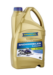 Купить моторное масло Ravenol Масло для 4-Такт снегоходов Snowmobiles 4-Takt Fullsynth. (4л) new Синтетическое | Артикул 4014835728097