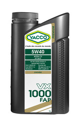 Купить моторное масло Yacco VX 1000 Синтетическое | Артикул 302525
