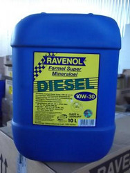 Купить моторное масло Ravenol Formel Diesel Super 10W-30, 10л Минеральное | Артикул 4014835633414