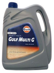Купить моторное масло Gulf Multi G SAE 15W-40 (4л) Минеральное | Артикул 8717154952926