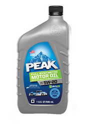 Купить моторное масло Peak Full Synthetic Motor Oil 5W-20 (0,946л) Синтетическое | Артикул P2MS576