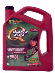 Купить моторное масло Quaker state Enhanced Durability Higher Mileage Engine SAE 5W-30 Motor Oil Синтетическое | Артикул 073102013445