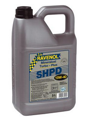 Купить моторное масло Ravenol Turbo-PLUS SHPD 15W40, 5л Минеральное | Артикул 4014835370135
