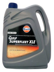 Купить моторное масло Gulf Superfleet XLE SAE 10W-40 (4л) Синтетическое | Артикул 8717154952049