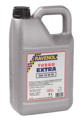 Купить моторное масло Ravenol Turbo EXTRA SAE 20W50, 5л Минеральное | Артикул 4014835631557