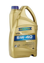 Купить моторное масло Ravenol VDL SAE 5W-40 Синтетическое | Артикул 4014835723795