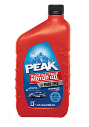 Купить моторное масло Peak High Mileage Oil 5W-20 (0,946л) Полусинтетическое | Артикул P2MH576