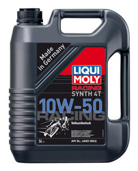 Купить моторное масло Liqui moly для 4-тактных Мотоциклов Racing Synth 4T SAE 10W-50 Синтетическое | Артикул 1503