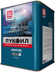 Купить моторное масло Lukoil Масло Лукойл Авангард 15W40, 18л Минеральное | Артикул 187781