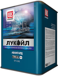 Купить моторное масло Lukoil Масло Лукойл Авангард 10W40, 18л Полусинтетическое | Артикул 187780