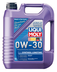 Купить моторное масло Liqui moly Synthoil Longtime SAE 0W-30 Синтетическое | Артикул 1172