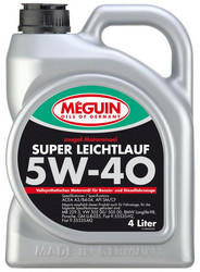 Купить моторное масло Meguin Megol Motorenoel Super Leichtlauf 5W-40 Синтетическое | Артикул 4355