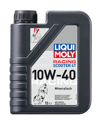 Купить моторное масло Liqui moly для скутеров Racing Scooter 4T SAE 10W-40 Минеральное | Артикул 1618