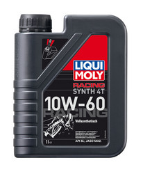 Купить моторное масло Liqui moly для 4-тактных Мотоциклов Racing Synth 4T SAE 10W-60 Синтетическое | Артикул 1525
