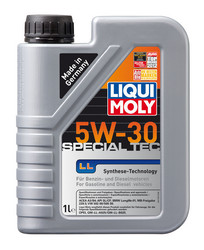 Купить моторное масло Liqui moly Leichtlauf Special Tec LL SAE 5W-30 Hc-синтетическое | Артикул 8054