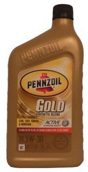 Купить моторное масло Pennzoil Gold SAE Synthetic Blend Motor Oil 5W-30 Синтетическое | Артикул 071611900690