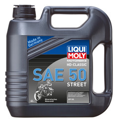 Купить моторное масло Liqui moly для 4-тактных Мотоциклов Racing HD-Classic SAE 50 Минеральное | Артикул 1230