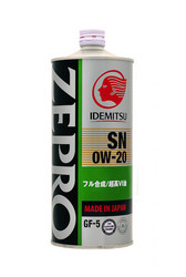 Купить моторное масло Idemitsu Zepro Ecomedalist Sn/Gf-5 0W-20 1л Синтетическое | Артикул 3583054