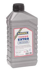 Купить моторное масло Ravenol Turbo EXTRA SAE 20W50, 1л Минеральное | Артикул 4014835631519