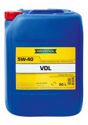 Купить моторное масло Ravenol VDL SAE 5W-40 Синтетическое | Артикул 4014835723726