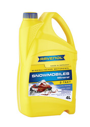 Купить моторное масло Ravenol Масло для 2-Такт снегоходов Snowmobiles Mineral 2-Takt ( 4л) new Минеральное | Артикул 4014835729599