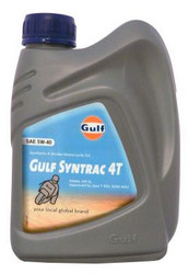 Купить моторное масло Gulf Syntrac 4T 5W-40 Синтетическое | Артикул 8717154952759