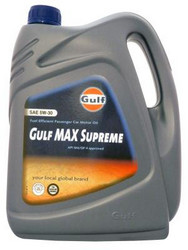 Купить моторное масло Gulf MAX Supreme 5W-30 Синтетическое | Артикул 8717154958959