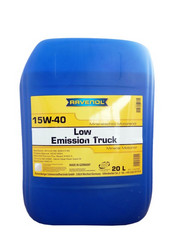 Купить моторное масло Ravenol Low Emission Truck SAE 15W-40 (20л) new Минеральное | Артикул 4014835726024