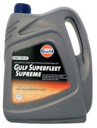 Купить моторное масло Gulf Superfleet Supreme SAE 10W-40 (4л) Полусинтетическое | Артикул 8717154952070