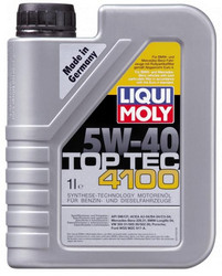 Купить моторное масло Liqui moly Top Tec 4100 Синтетическое | Артикул 3700