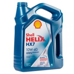 SHELL 550040315 Helix HX7 10W40 CF/SN A3/B4 Масло моторное полусинтетическое 4L